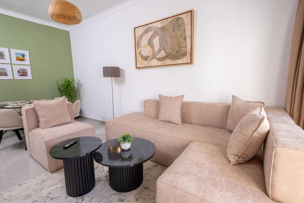 Tradition Meets Modern: 2Br Flat In Rabat Hassan エクステリア 写真